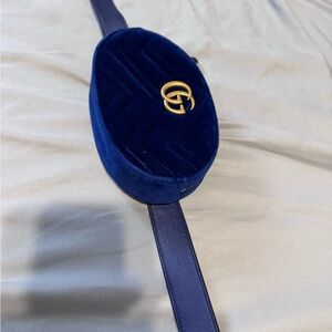Gucci Navy Velvet Accessory
